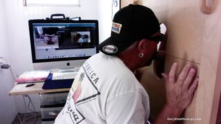 Giving Young Mechanic a Blowjob