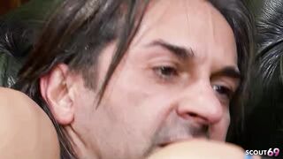 Jeans CFNM Sesso con occhi azzurri Bellezza