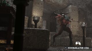 ◆ Ragazza amazzone legata e catturata nel rituale della giungla