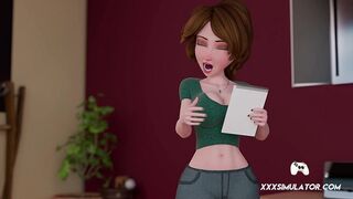 ◆ Tante Cass bückt sich für einen großen Creampie