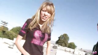 Blonde Girl at Risky Outdoor Fuck