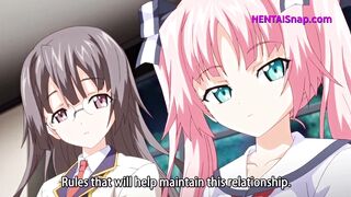 MILF hentai urla mentre cavalca il suo amico sessuale finché lui non le spara dentro