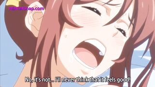 La MILF strega hentai geme forte mentre il demone le riempie il profondo con un creampie magico