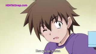 La cameriera tsundere dalle grandi tette viene sbattuta in profondità e riempita di sperma fino a non riuscire più a camminare