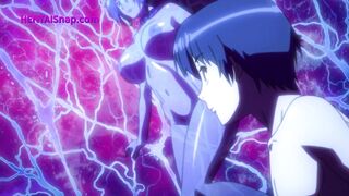 Strega dalle grandi tette viene dominata e riempita di sperma nell'oscurità magica