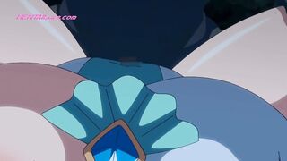 ◆ MILF virgem de hentai com seios grandes implora para ser preenchida após intensa masturbação