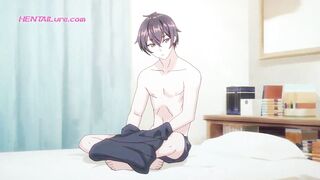 Kuze baise Alya en position 69 et jouit abondamment dans sa chatte trempée • Parodie hentai