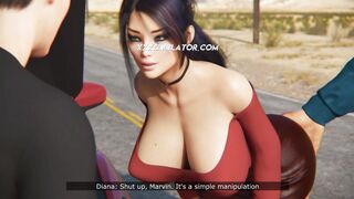 ▹ Mientras BF arregla el motor, GF recibe creampie en medio de la nada por parte de un mecánico de la BBC