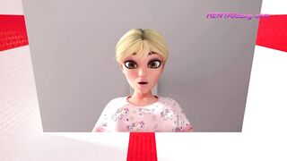 Intensive Analliebe zwischen Monsterpenis-Futa-Mutter und zierlicher Tochter ◉ 3D-Familienporno