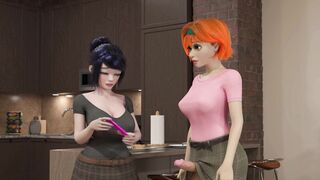 Une jeune femme rougissante tente son premier rendez-vous et se retrouve remplie de sperme par une FUTA ⋄ EXCLUSIF 3D