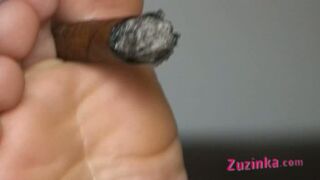 Zuzinka is sexy smoker