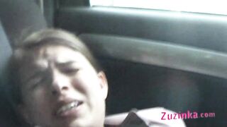 Oral sex in car with czech amateur Zuzinka