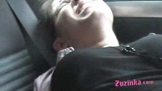 Oral sex in car with czech amateur Zuzinka