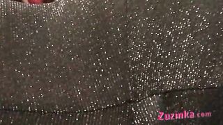 Nasty Zuzinka shows how to use a condom