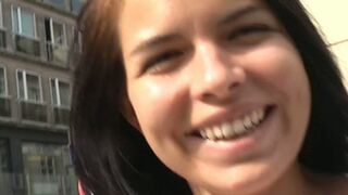 Zuzinka shows her pussy in Vienna