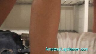 Barbie giving a lapdance ending unexpectedly with a messy bj