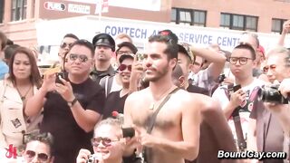 bondage public et jeux de groupe insensés