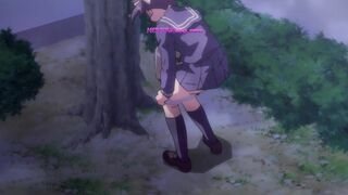 Outdoor cutie moans for cock with panties soaked in risk and pleasure (Subbed)