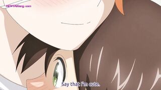 Big-titted amazon bounces on small guy until she milks him