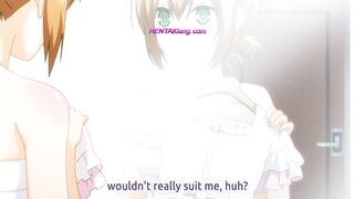 Una linda chica anime con el pelo rapado revela su secreto y es penetrada profundamente por una polla áspera.