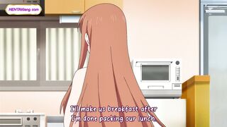Anime-Schönheit lässt sich vor dem Frühstück in ihrer Küche einen harten Schwanz lutschen.