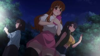 Busty harem campers grind wild and moan in tent until they’re soaked