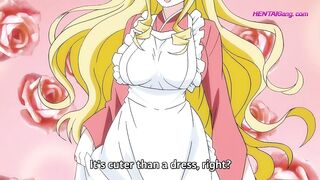 Blonde maid serves creamy morning ride in vintage uniform ⋆ Exclusive 1080p (Upscale)