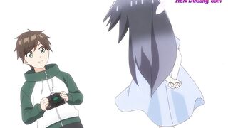La colocataire infidèle d'un anime se fait baiser comme une folle avant que son copain ne rentre à la maison