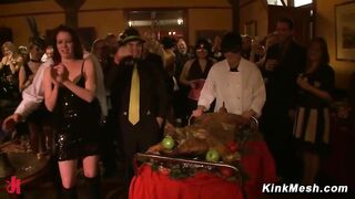 Geburtstagsparty BDSM Dreier Bondage