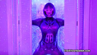 Geile Neon-Fembots mit versteckten oralen Funktionen