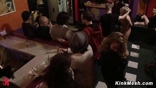 Déshonneur public Skylar Price Princesse Donna James Deen Bar DP Cordes Bondage Fellation
