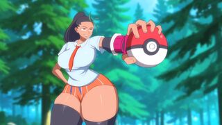 Una waifu de Pokémon sufre una humillante paliza en el bosque.