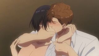 Kaji folla a Fukami sin protección en la cama del hotel después de la ducha ◌ Anime Hentai Gay