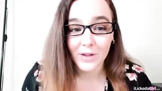 Big tit customer service giving her lesbian client live show