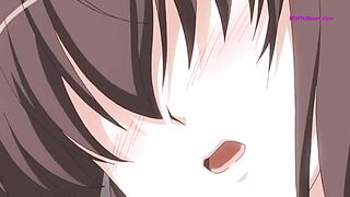 Une jolie fille d'anime gémit fort pendant des scènes passionnées de fellation et de creampie.