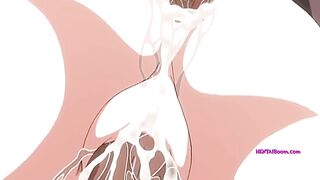 Une jolie fille d'anime gémit fort pendant des scènes passionnées de fellation et de creampie.