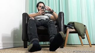 Spy On Nathaniel's Socks & Feet - Nathaniel