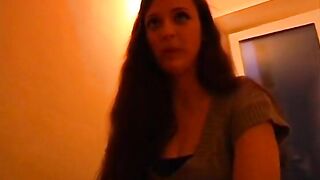 Amateur oral sex and fuck at the attic