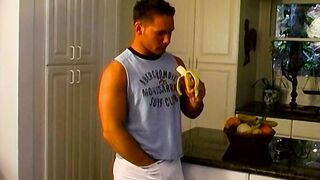 Tanned Muscle Hunk Brad Jerks Off - Brad Kemp