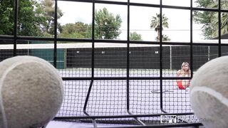 Stepbro Gives Tennis Lesson To Horny Stepsis