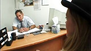 Coed blows college counselor in the office