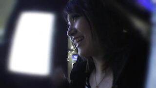 Cute Japanese brunette with small boobies rides on a hard cock