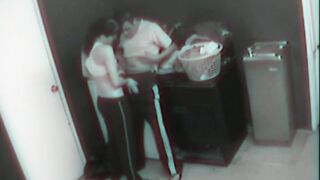 Hot Couple Blowjob and Fucking in laundry