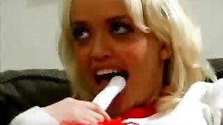 Cheerleader Takes Our Cock