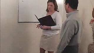 Office Lady Ass Belt Spanked